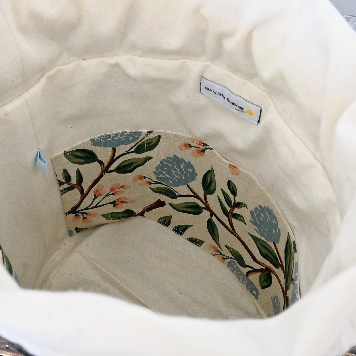 Brown Peonies Tote
