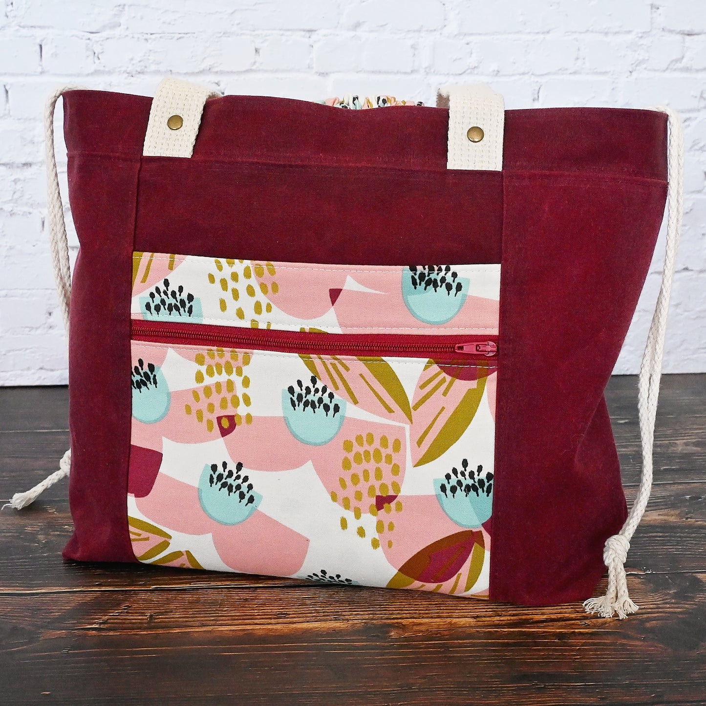 Waxed Canvas Rosewood Project Tote