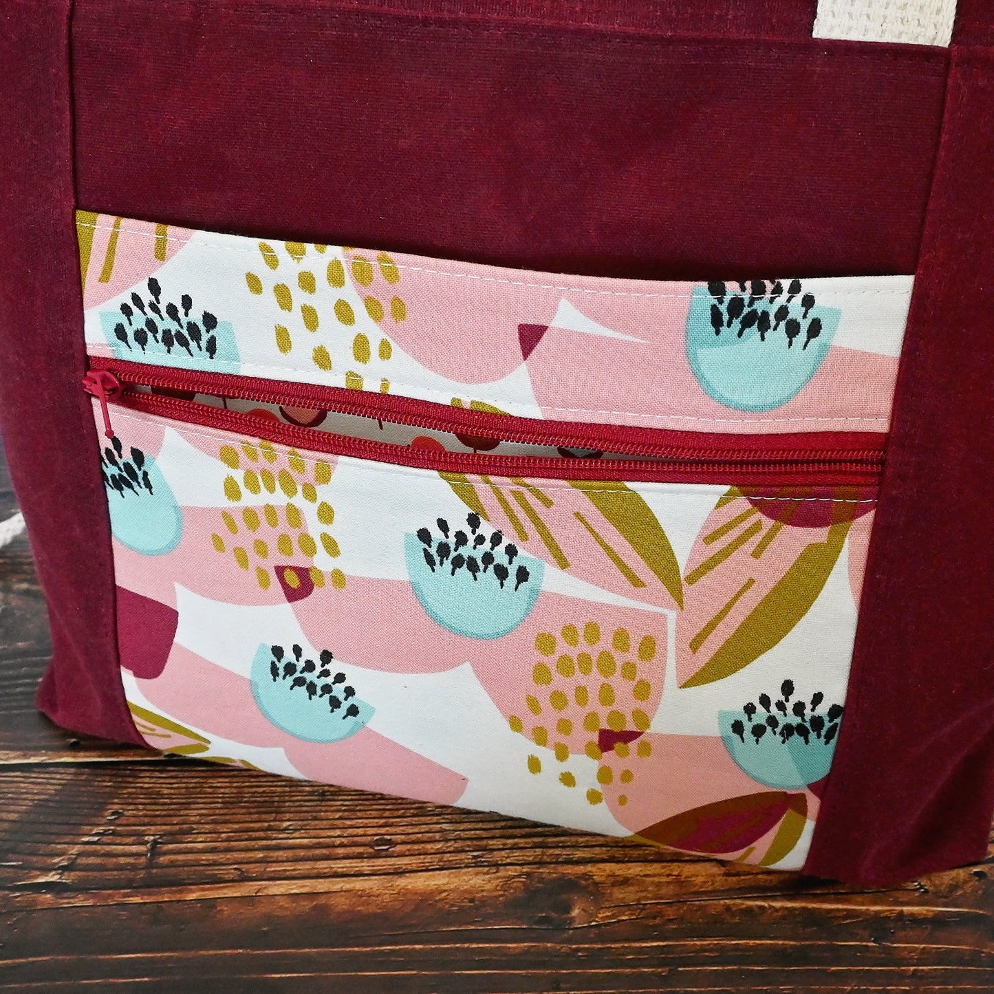 Waxed Canvas Rosewood Project Tote