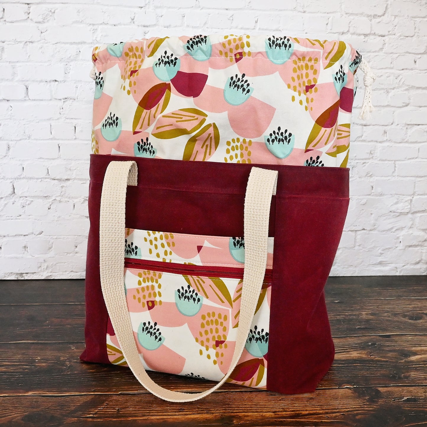 Waxed Canvas Rosewood Project Tote