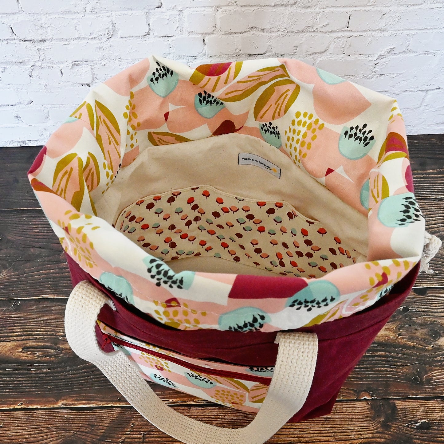 Waxed Canvas Rosewood Project Tote