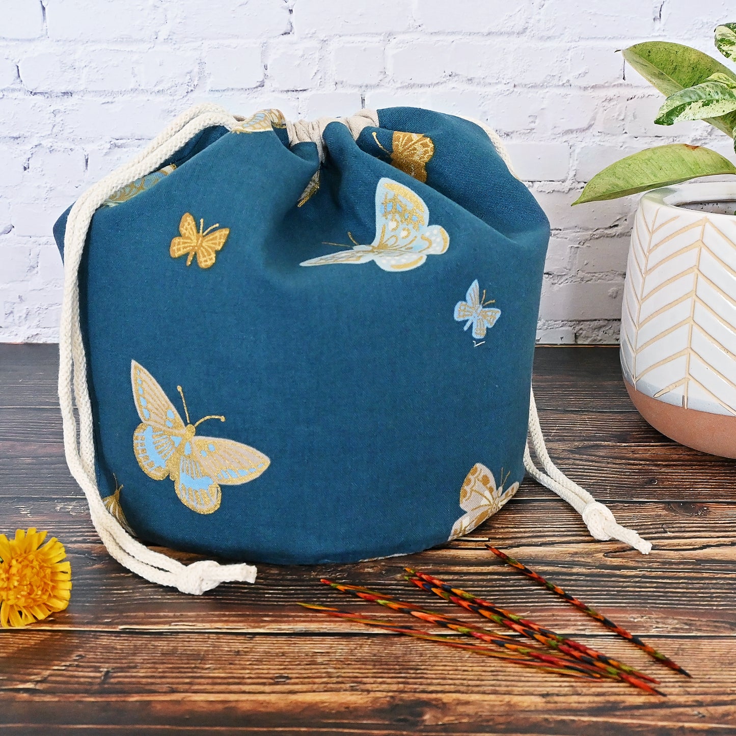 Butterfly Bucket Bag in Rifle Paper Canvas