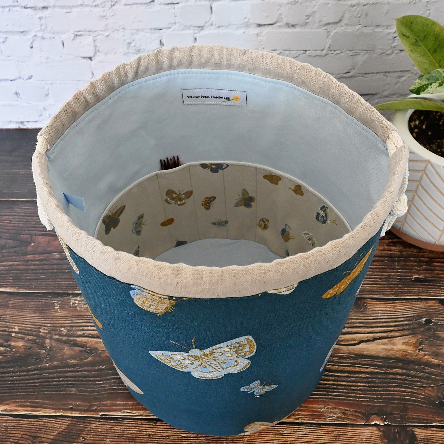 Butterfly Bucket Bag in Rifle Paper Canvas