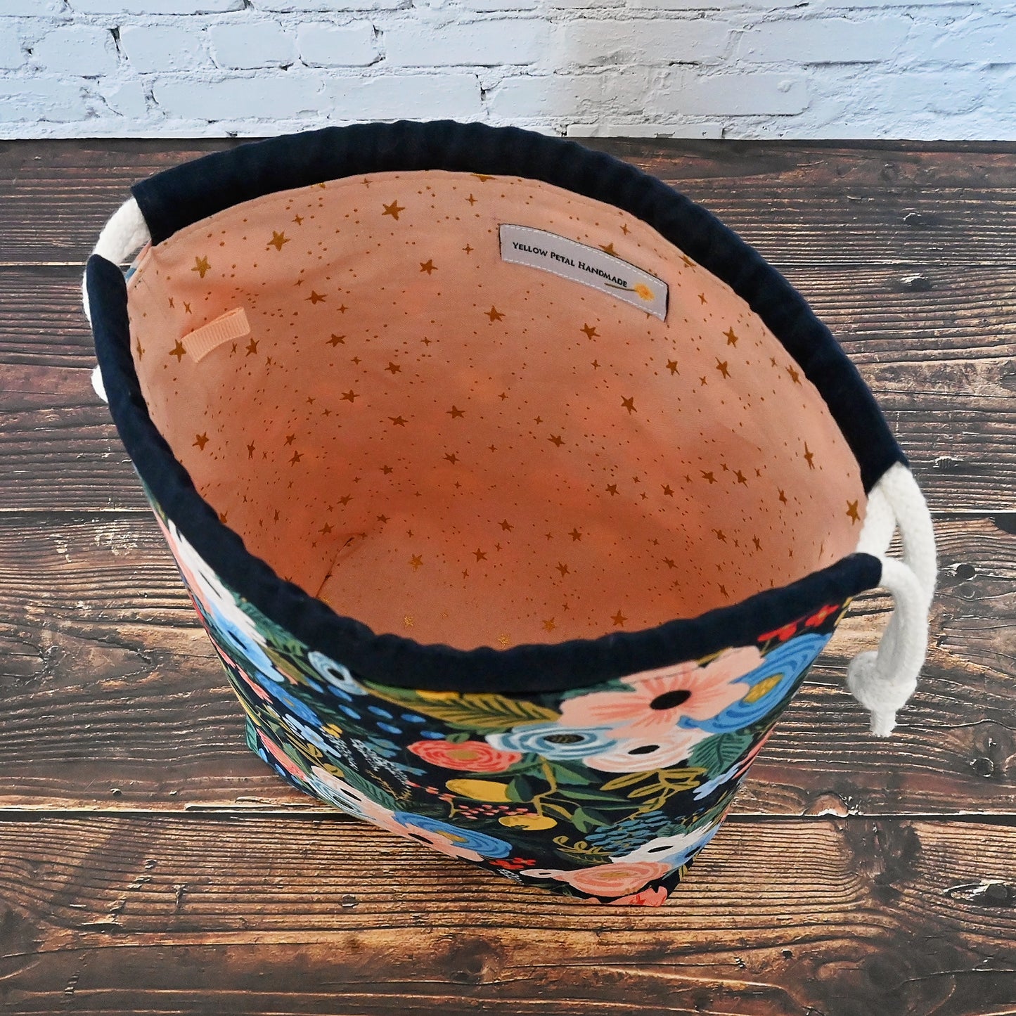Garden Party Project Bag in Midnight Blue
