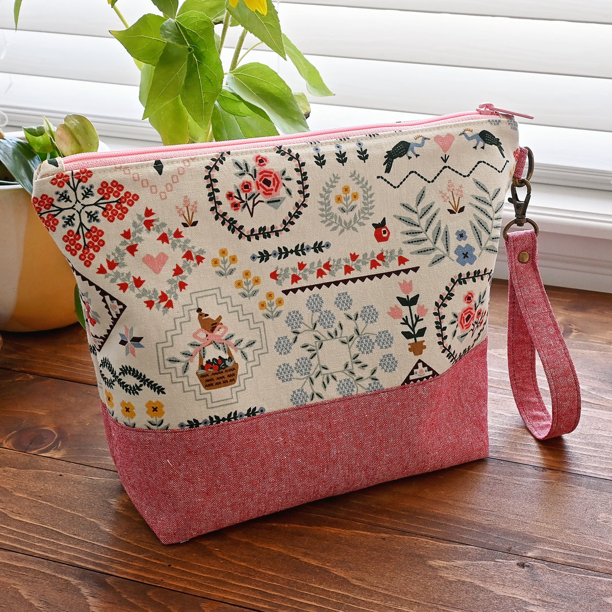 Home Sweet Home Zippered Project Bag
