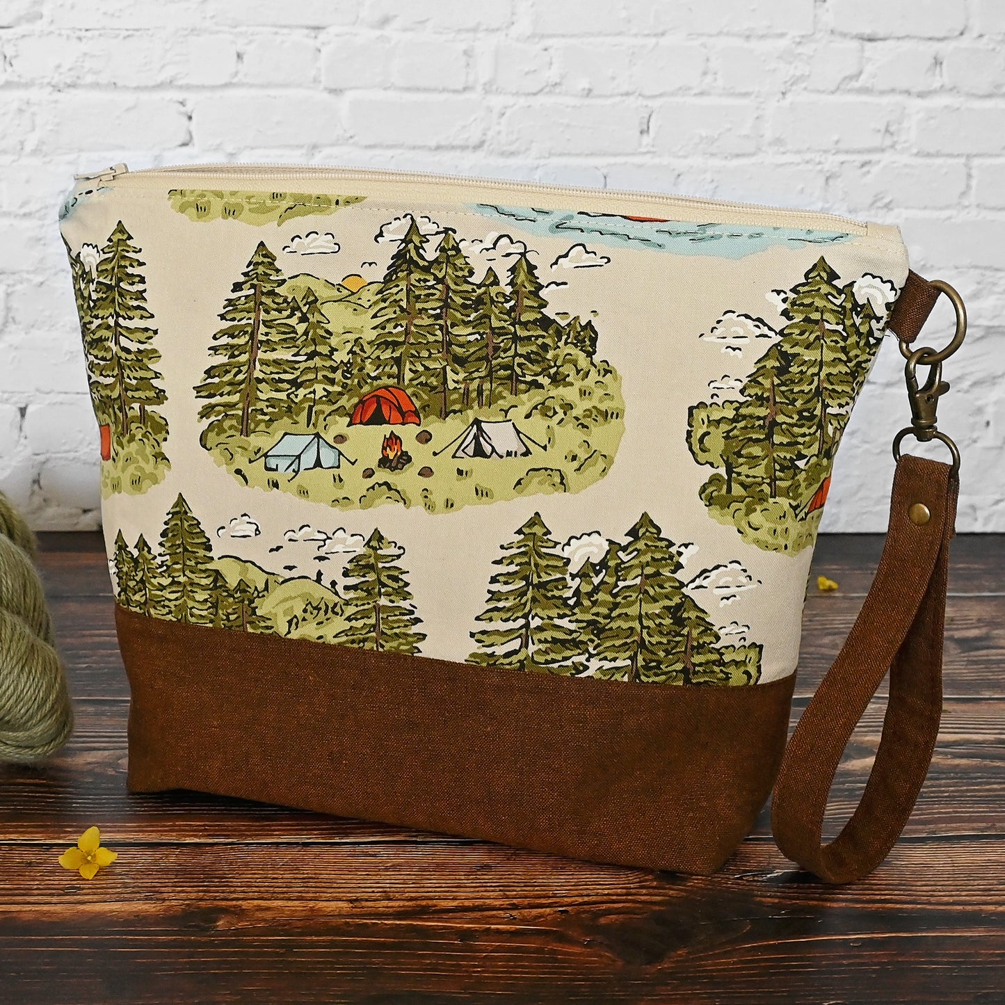 Misty Pines Zippered Project Bag