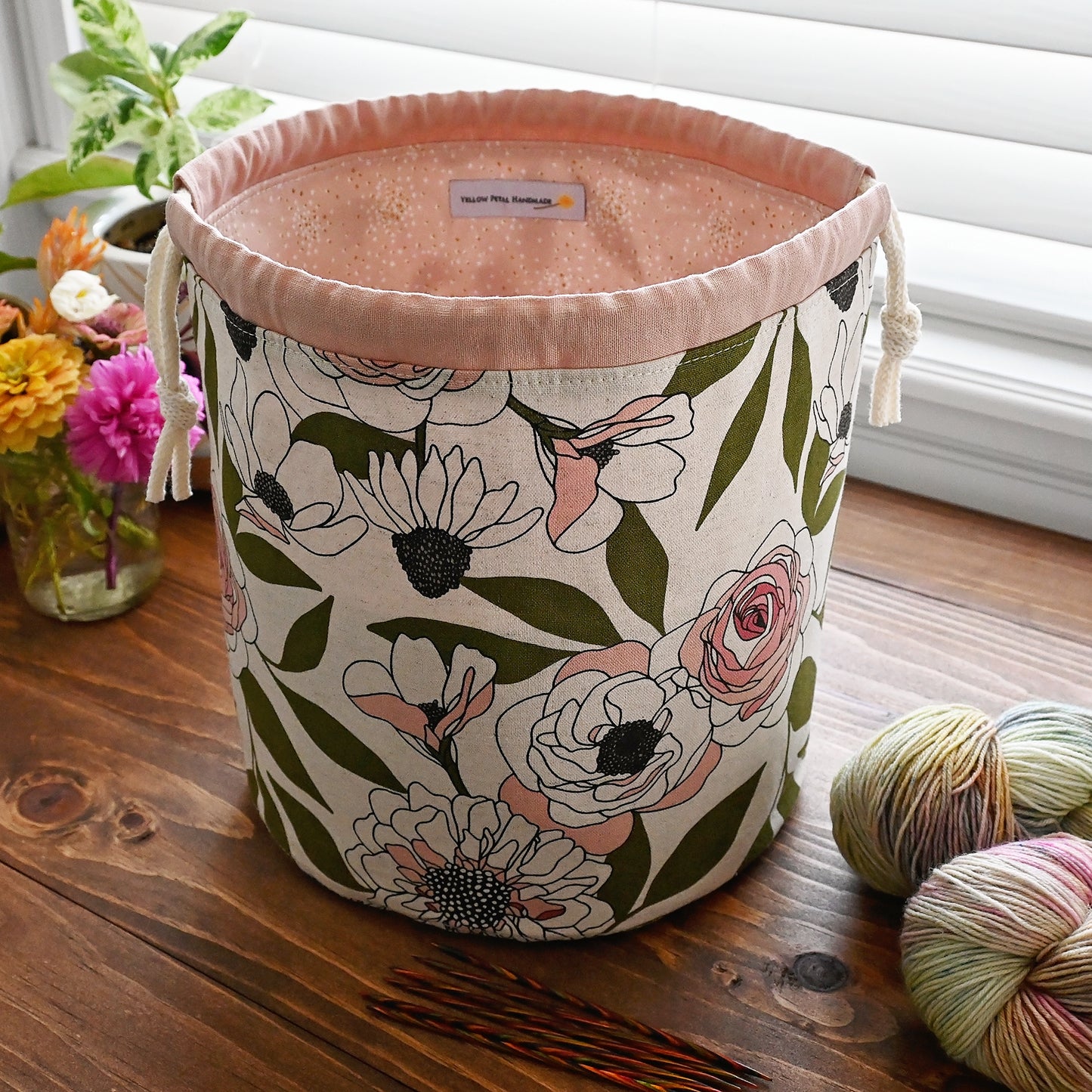 Paper Rose Bucket Bag