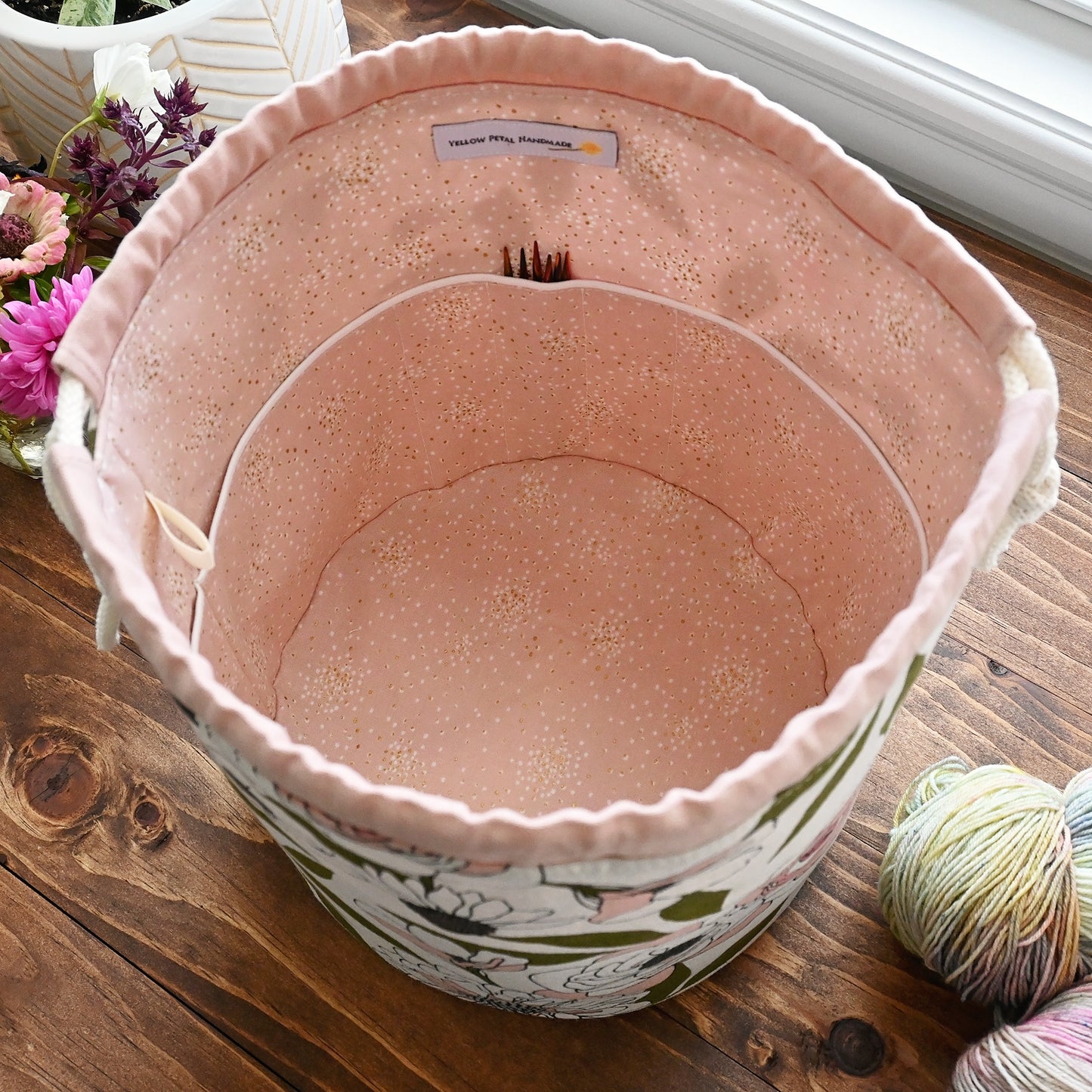 Paper Rose Bucket Bag
