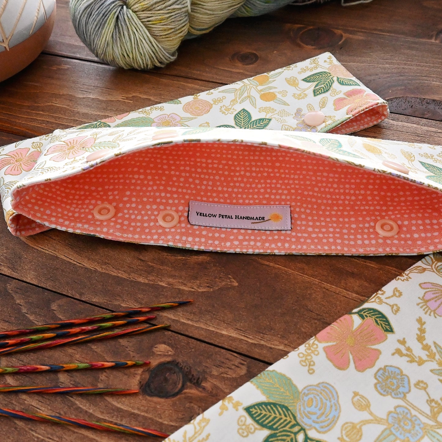 Peachy Bloom Needle Cozies