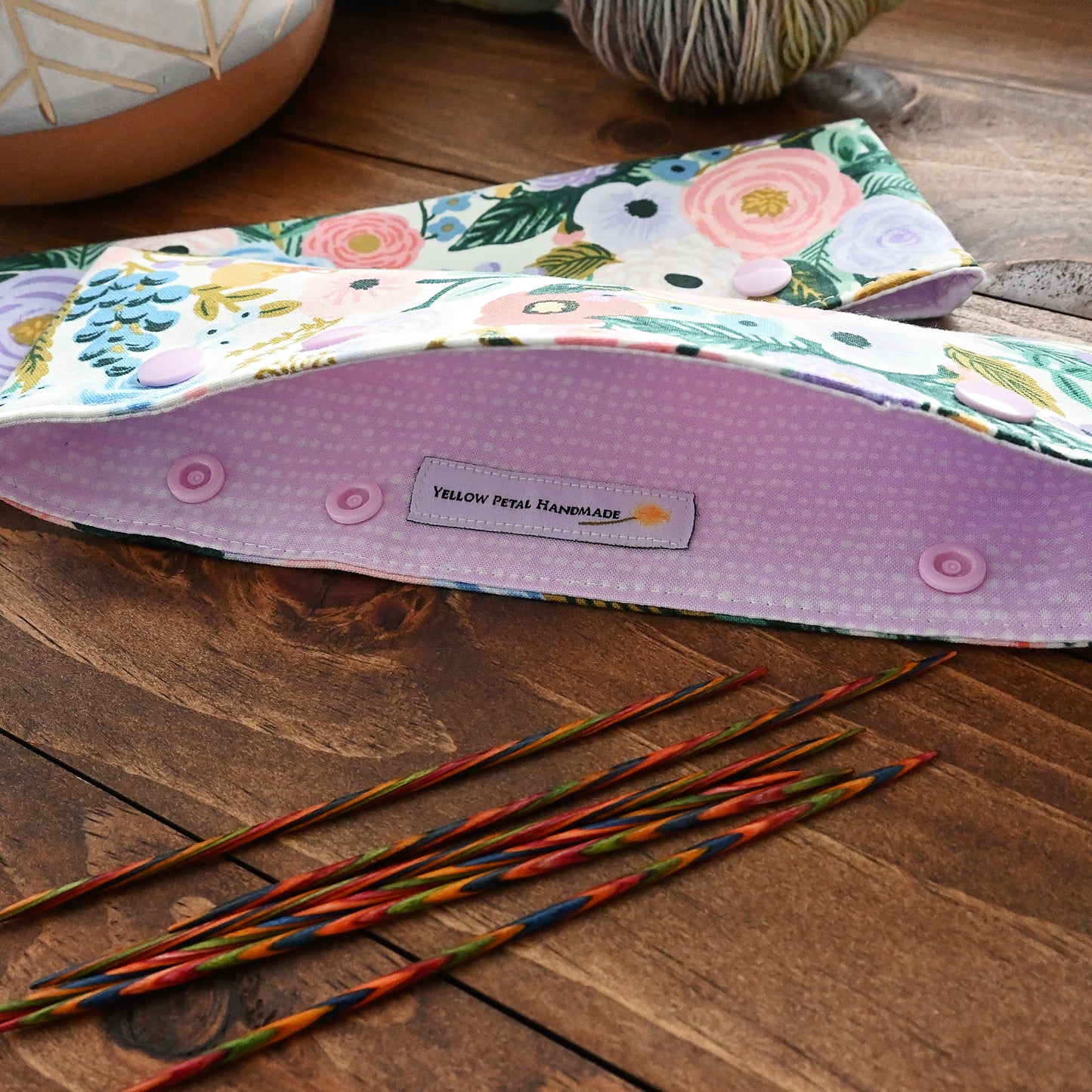 Mauve Meadow Needle Cozies