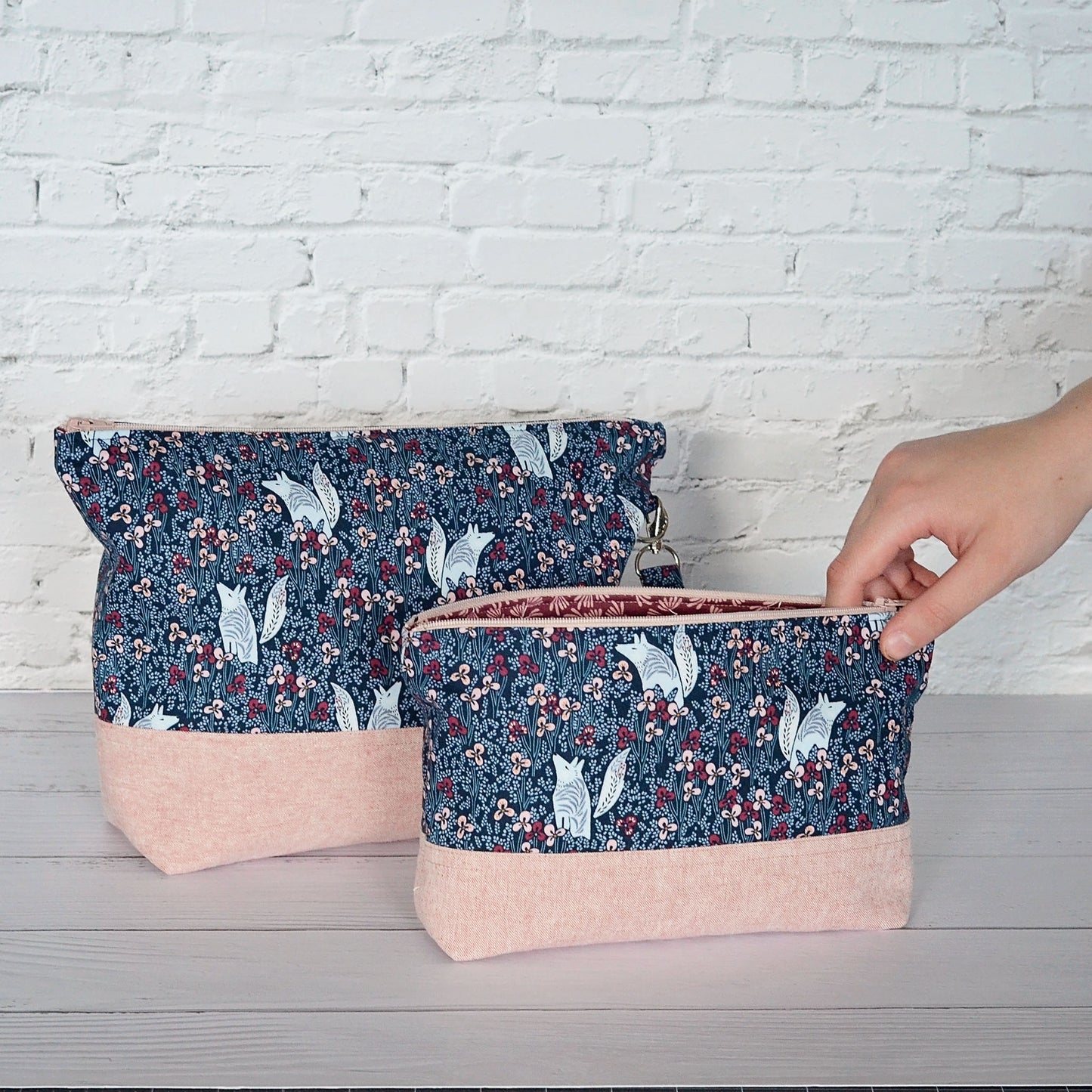 Enchanted Wolves Zippered Bag and Pouch