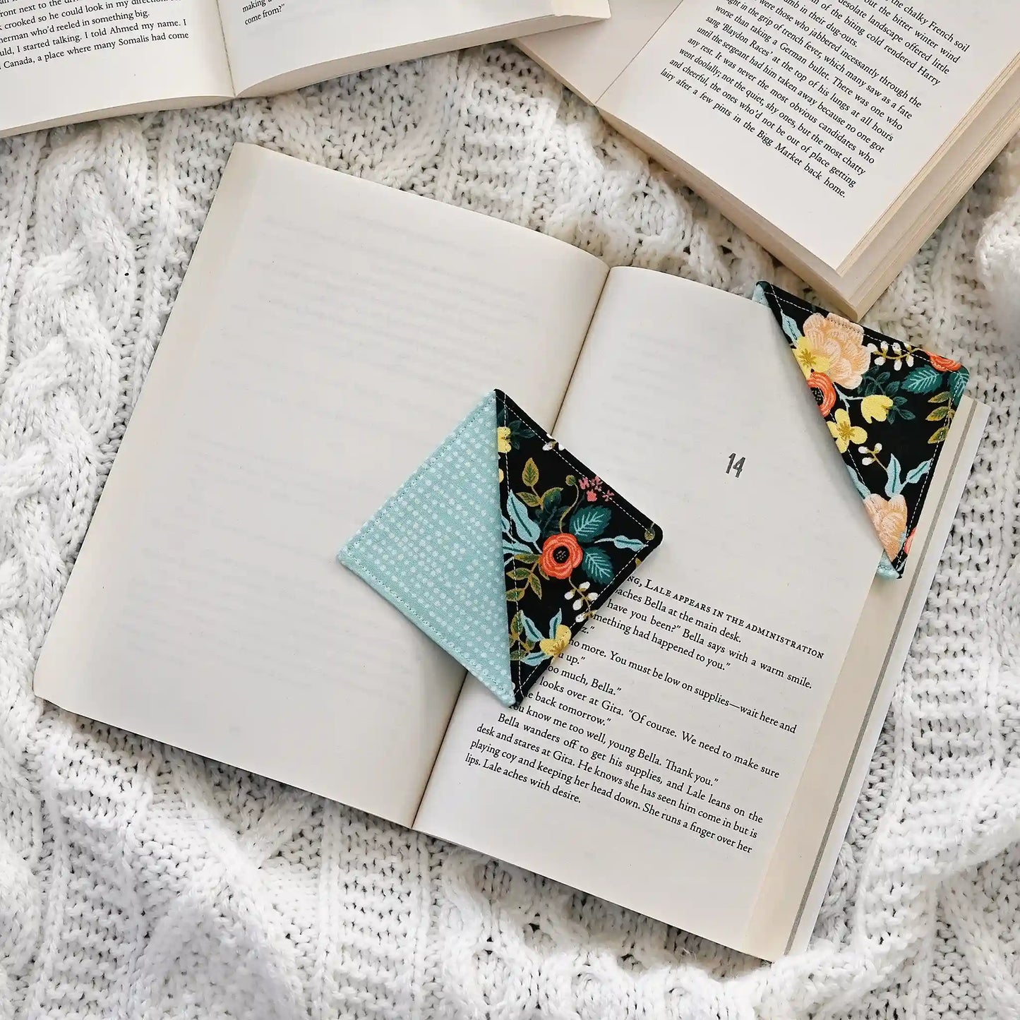 Pretty Corner Bookmarks in Rifle Paper Co. Florals