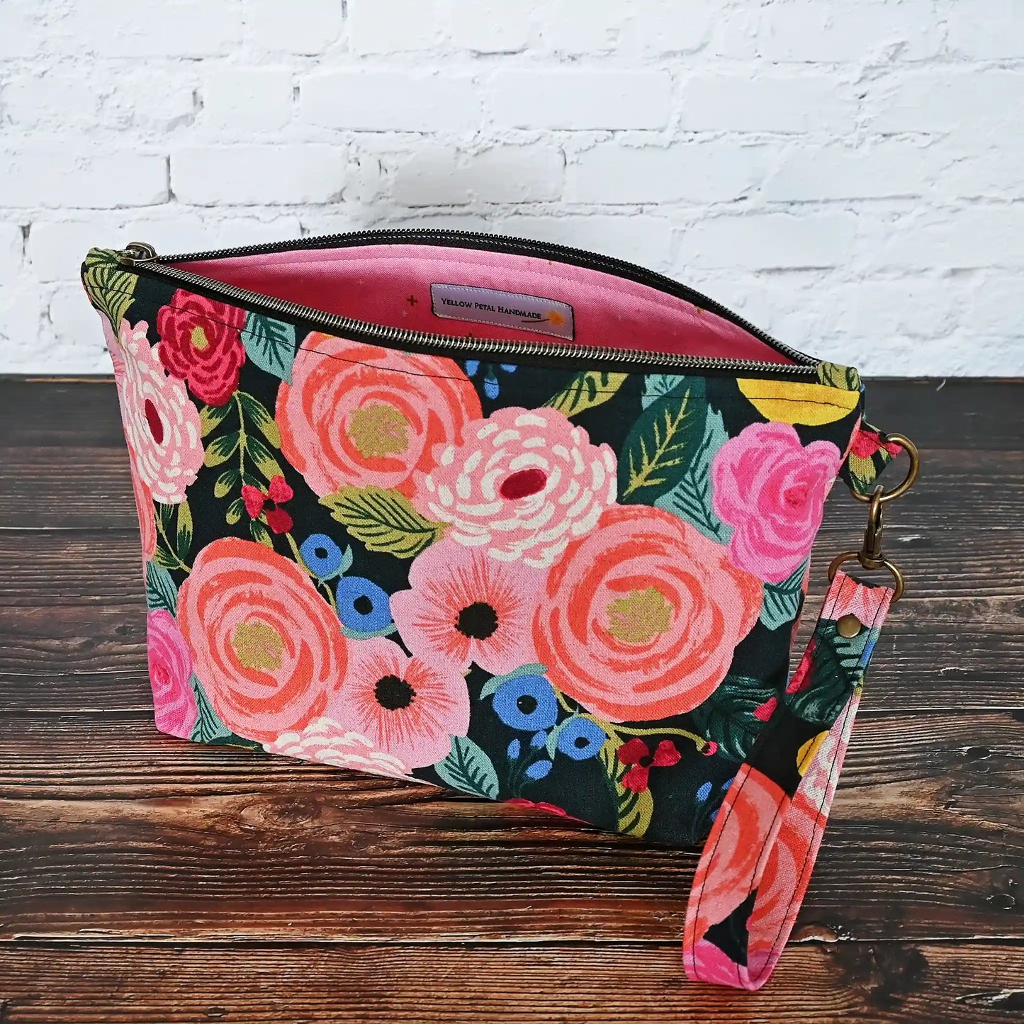 Floral Canvas Project Bag in Rifle Paper Co's