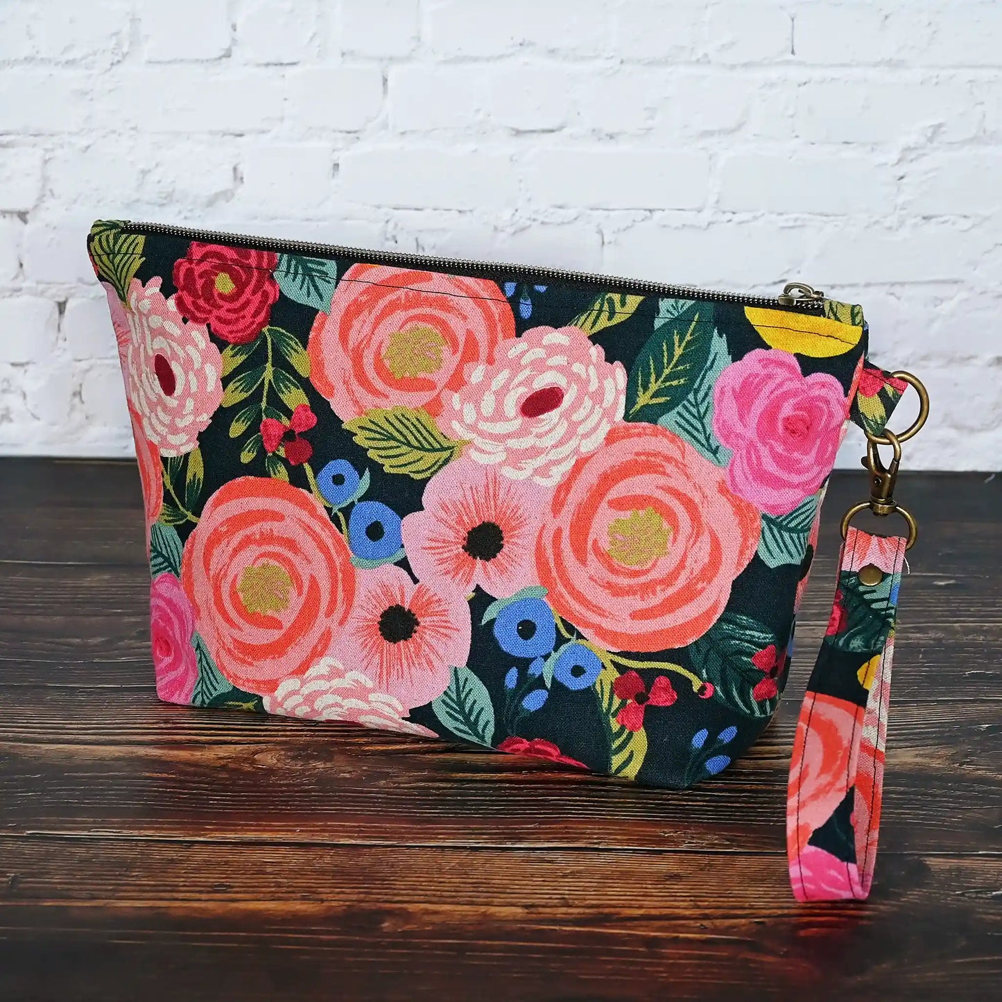 Floral Canvas Project Bag in Rifle Paper Co's