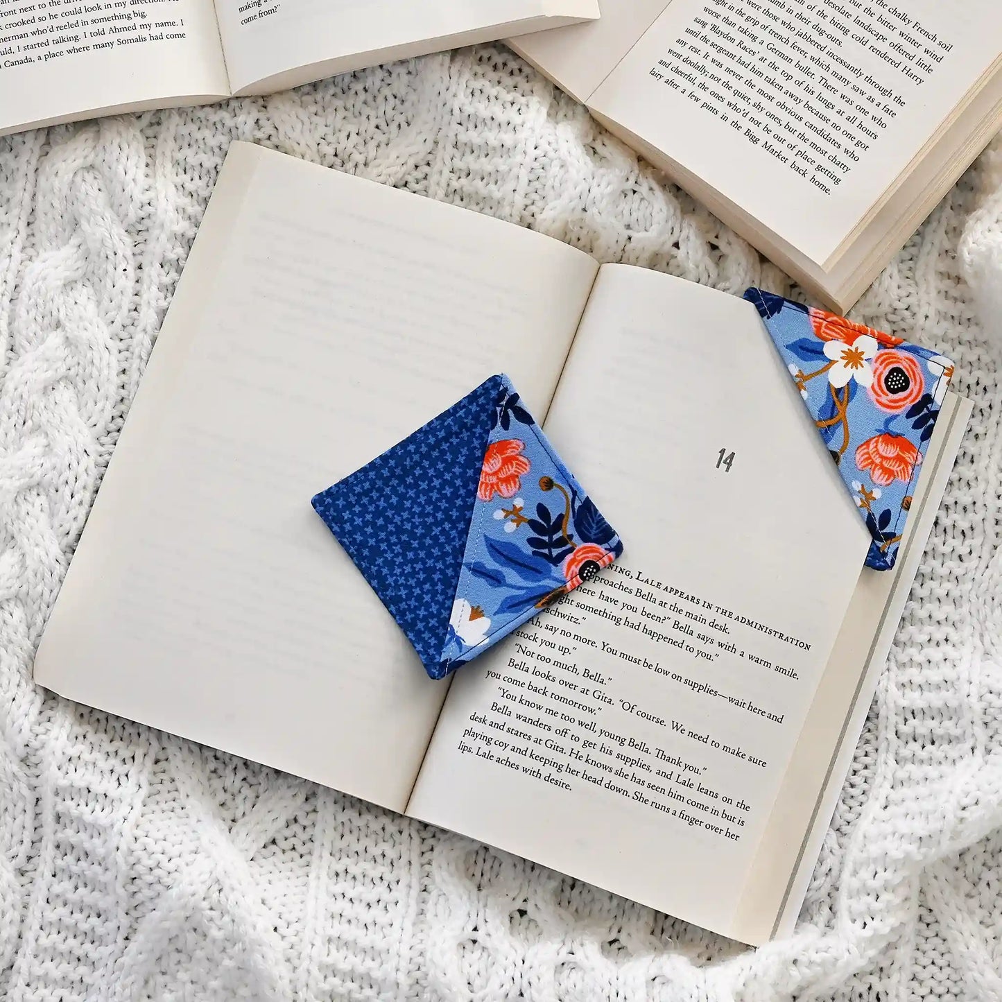 Pretty Corner Bookmarks in Rifle Paper Co. Florals