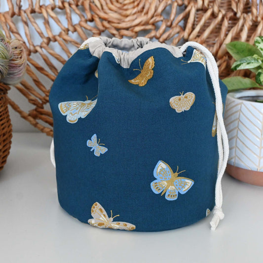 Butterfly Bucket Bag in Rifle Paper Canvas