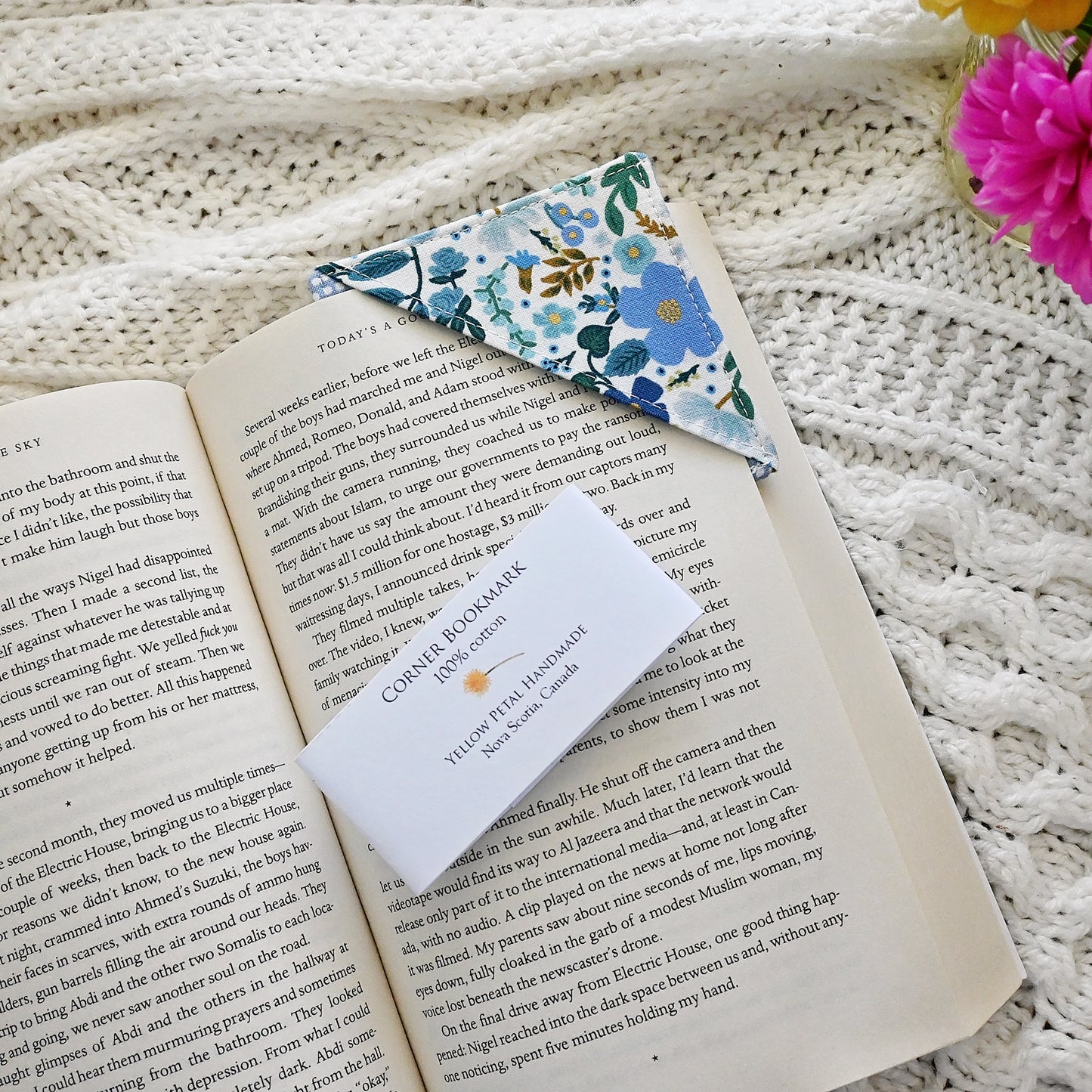 Pretty Corner Bookmarks in Rifle Paper Co. Florals