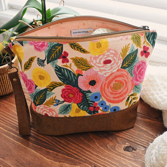 Juliet Rose Zippered Project Bag