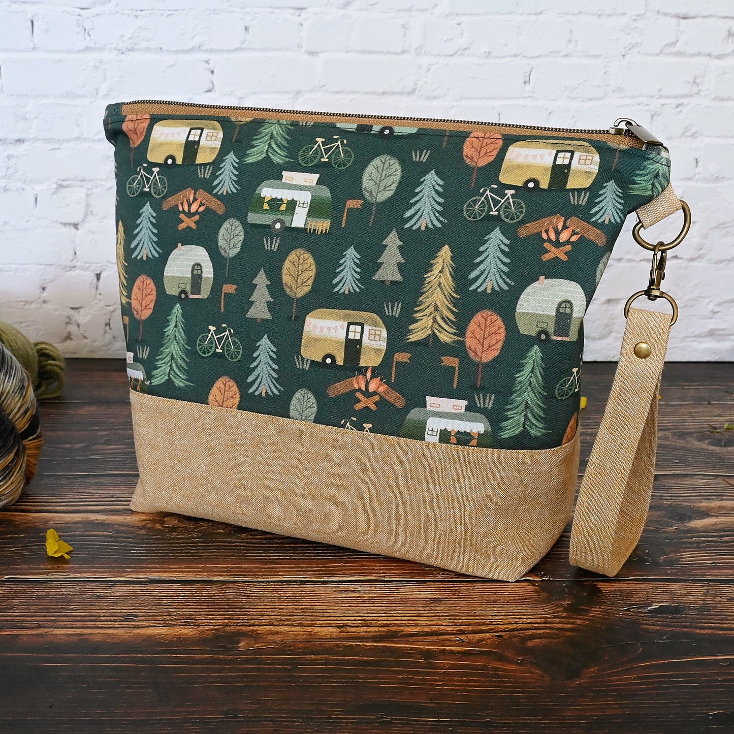 Forest Caravan Zippered Project Bag