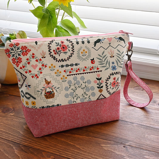 Home Sweet Home Zippered Project Bag