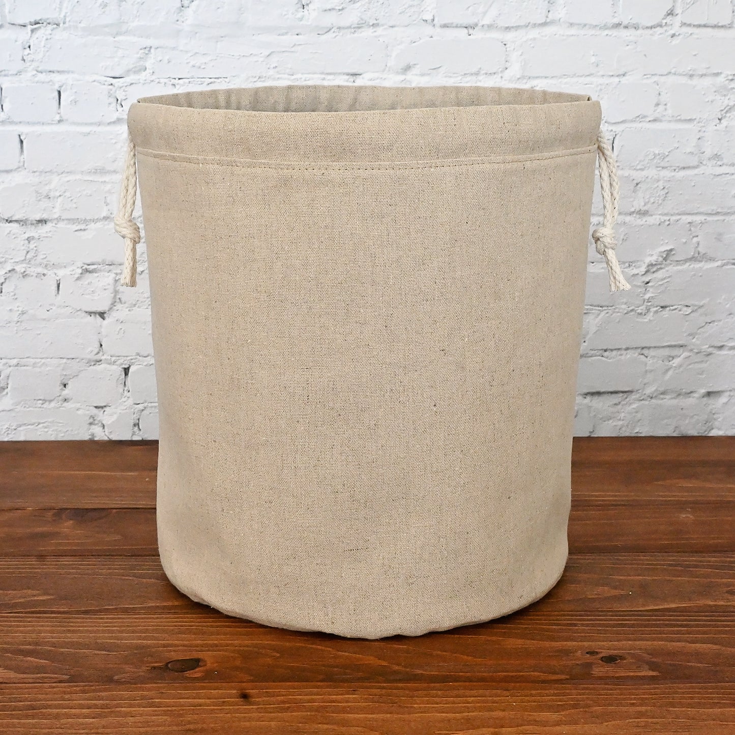 Indigo Dream Bucket Bag in Natural Canvas