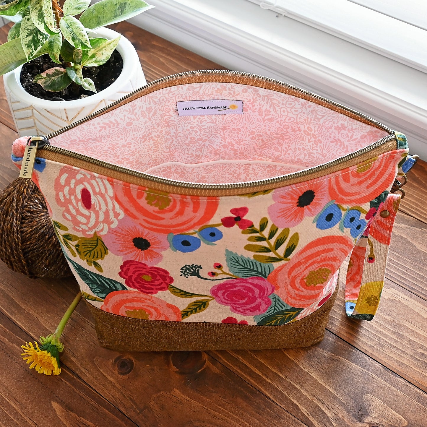 Juliet Rose Zippered Project Bag