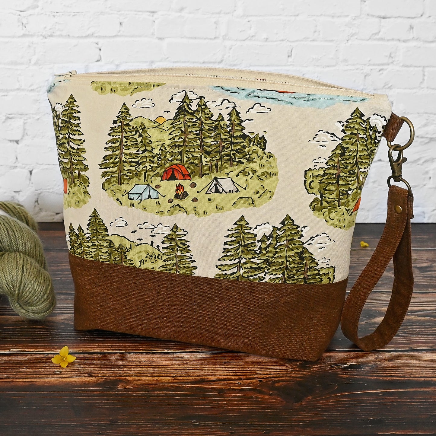 Misty Pines Zippered Project Bag