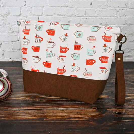 Hot Cocoa Zippered Project Bag