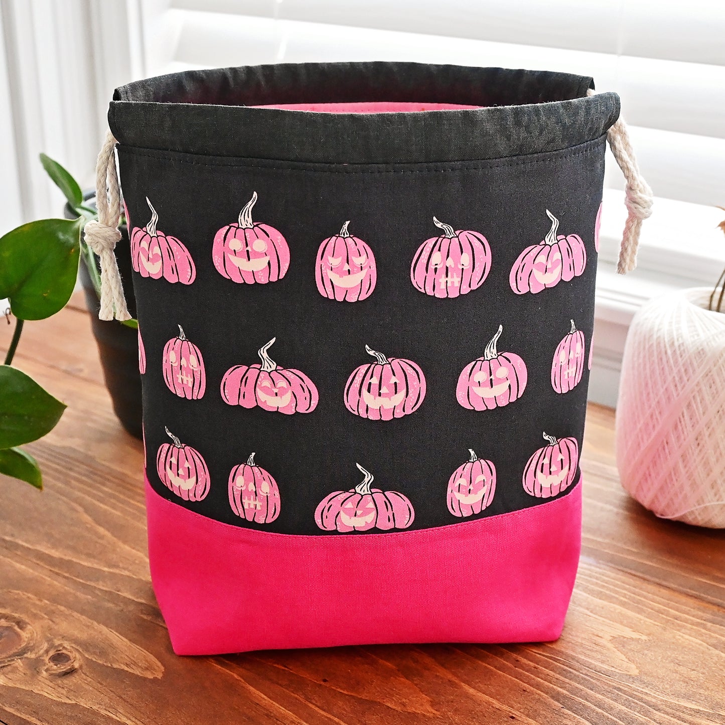 Spooky and Sweet Drawstring Project Bag