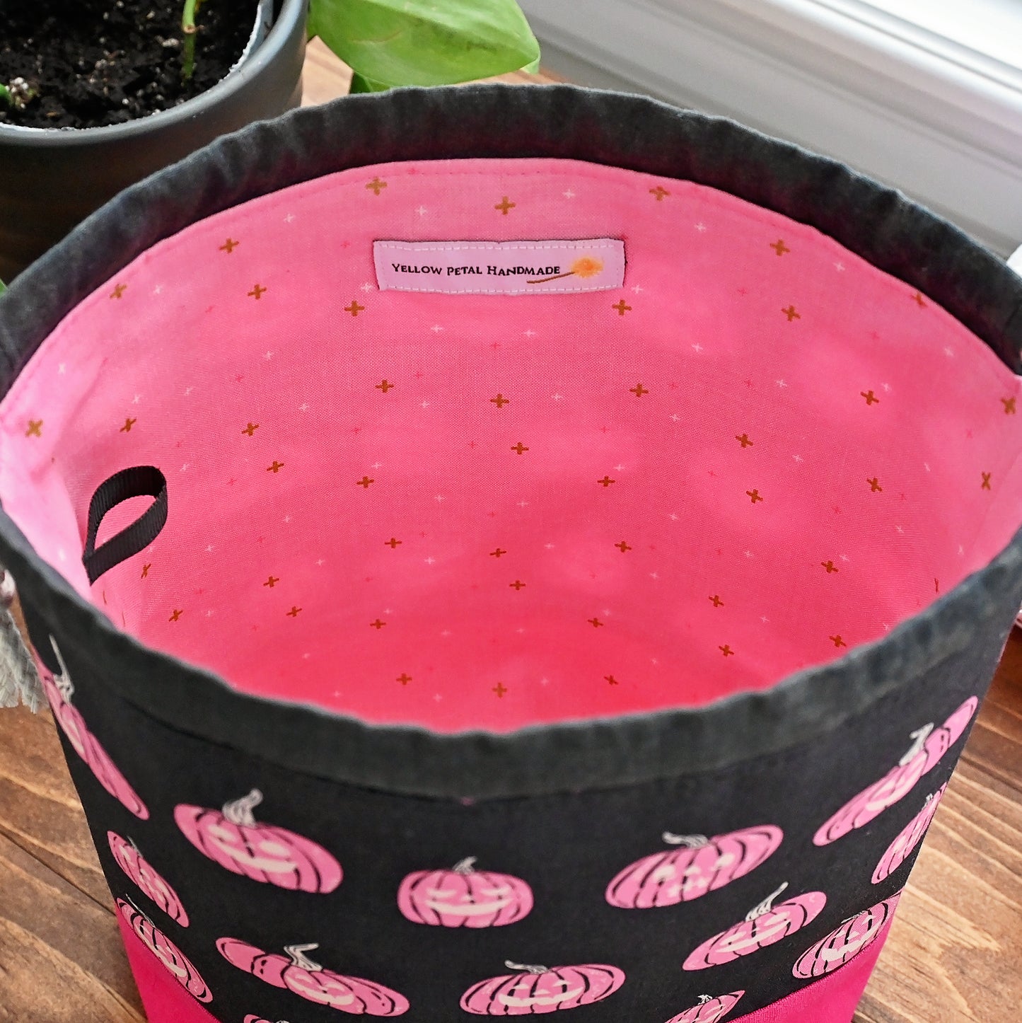Spooky and Sweet Drawstring Project Bag