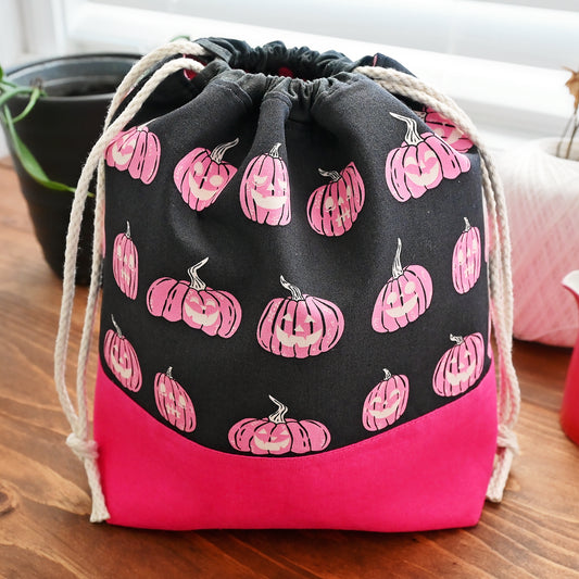 Spooky and Sweet Drawstring Project Bag