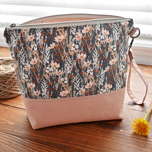 Weekend Wildflowers Zippered Project Bag