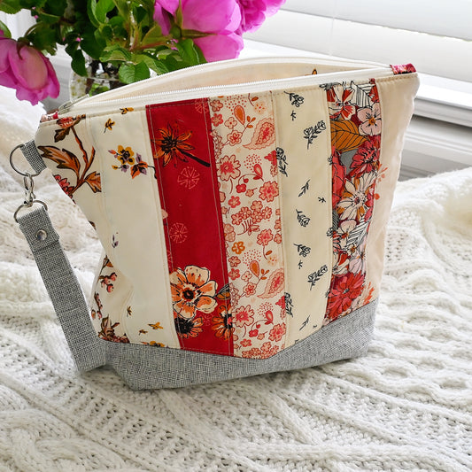 Quilted Zippered Project Bag
