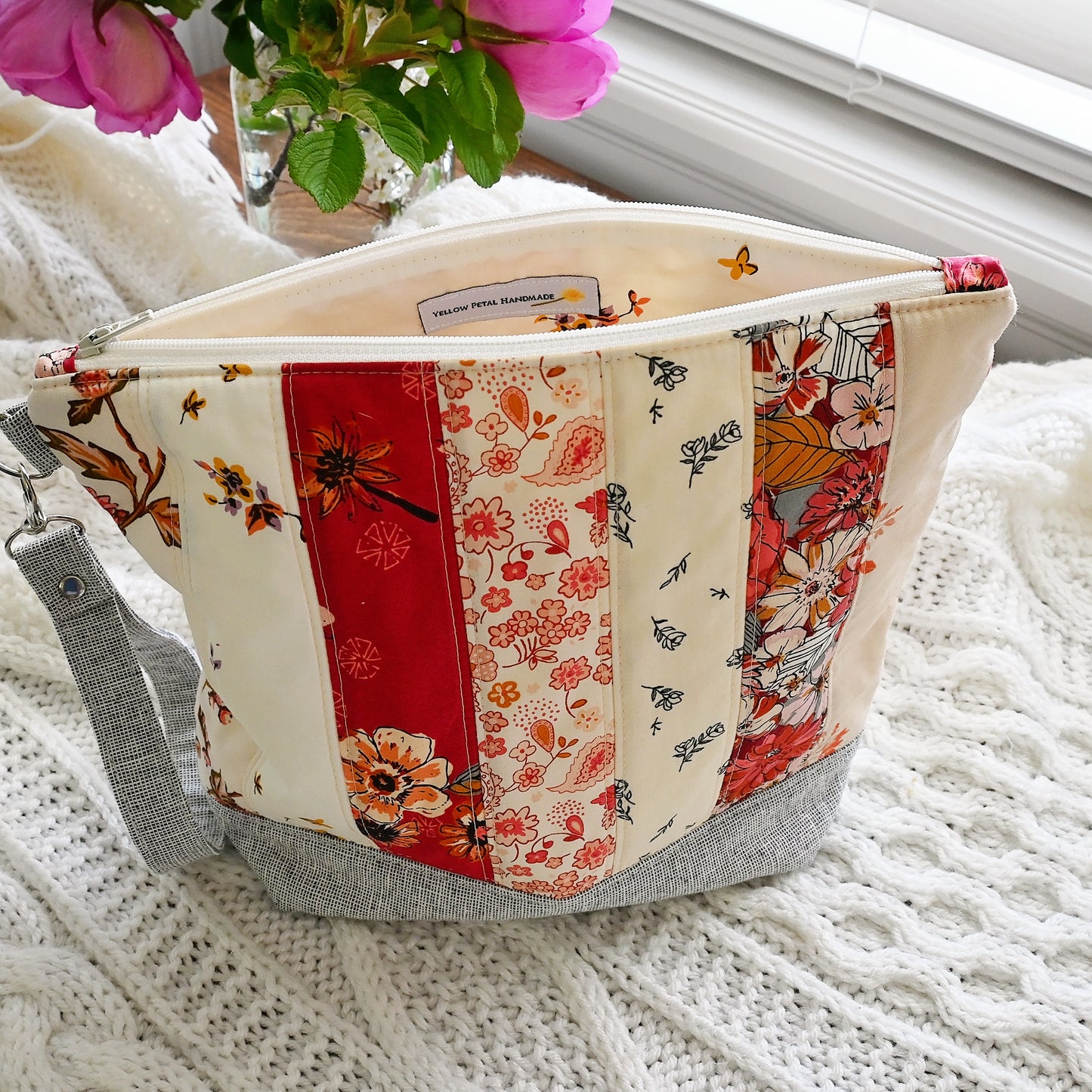 Quilted Zippered Project Bag