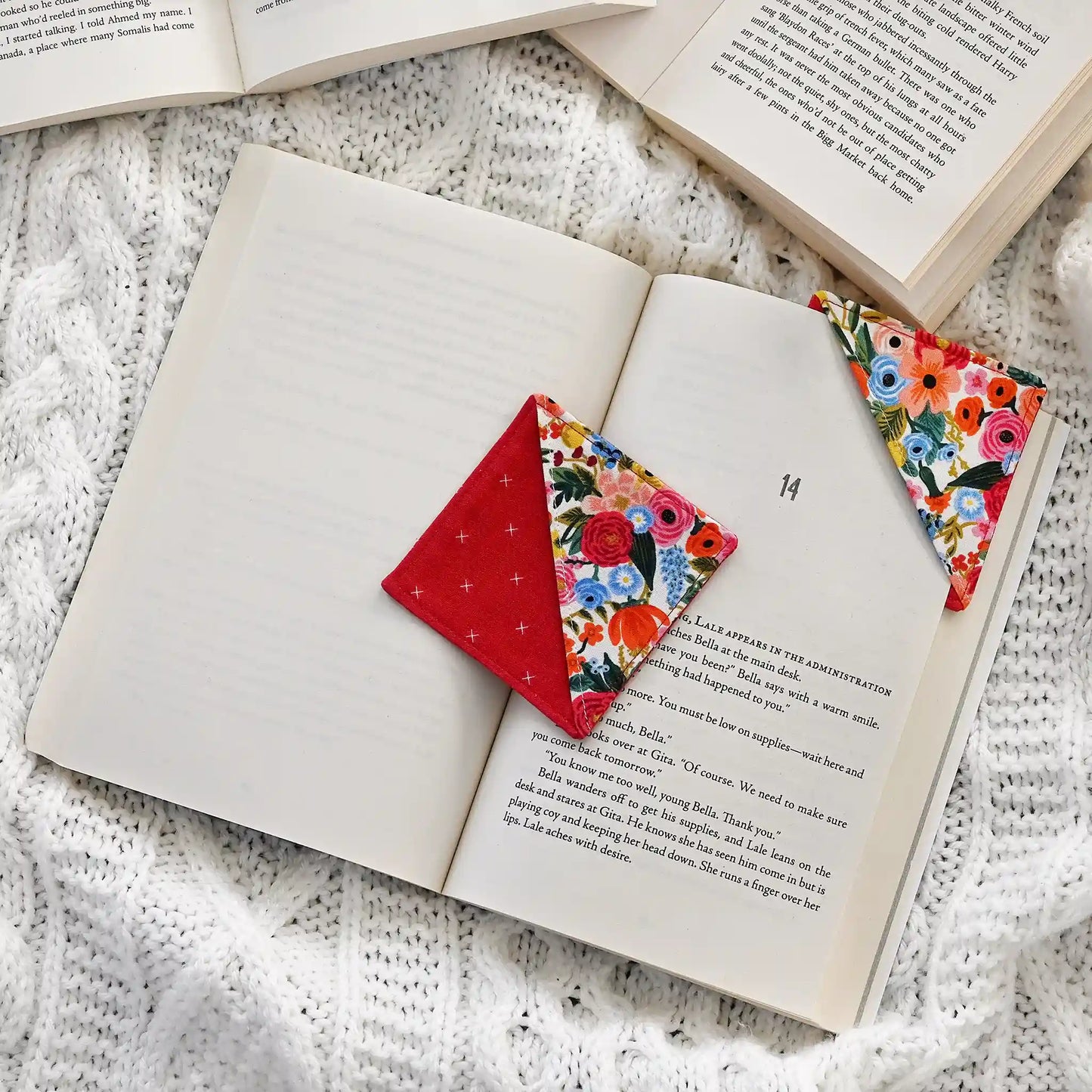 Pretty Corner Bookmarks in Rifle Paper Co. Florals