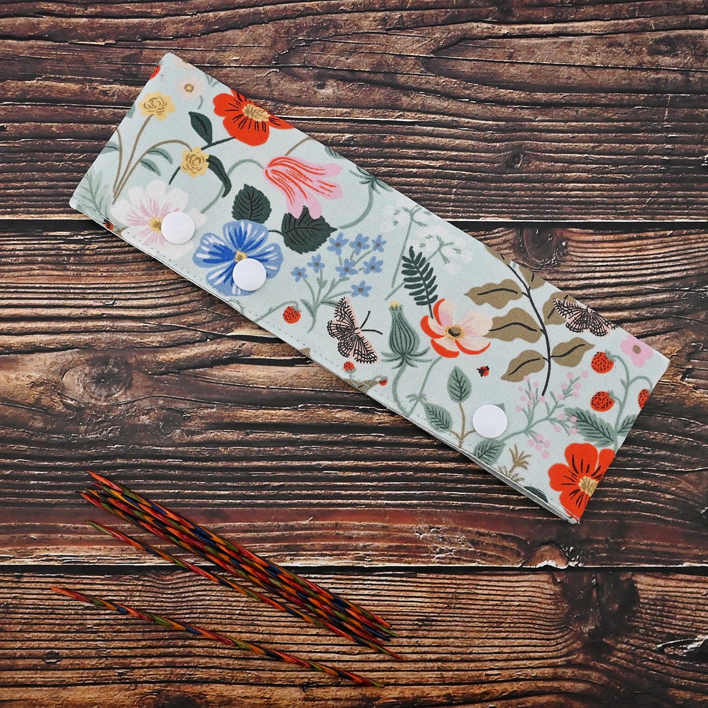 Pretty floral DPN Cozies in Rifle Paper Co's Strawberry Fields