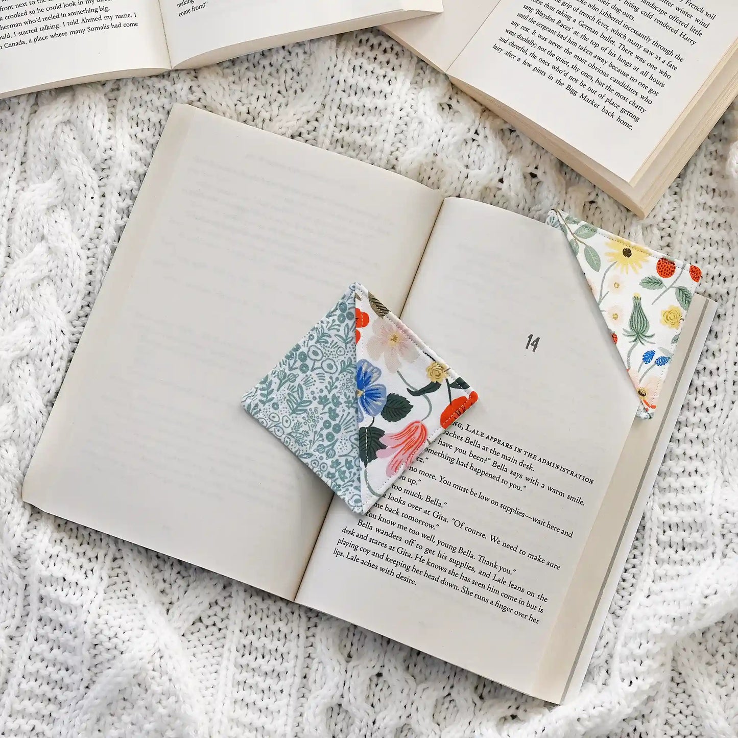 Pretty Corner Bookmarks in Rifle Paper Co. Florals