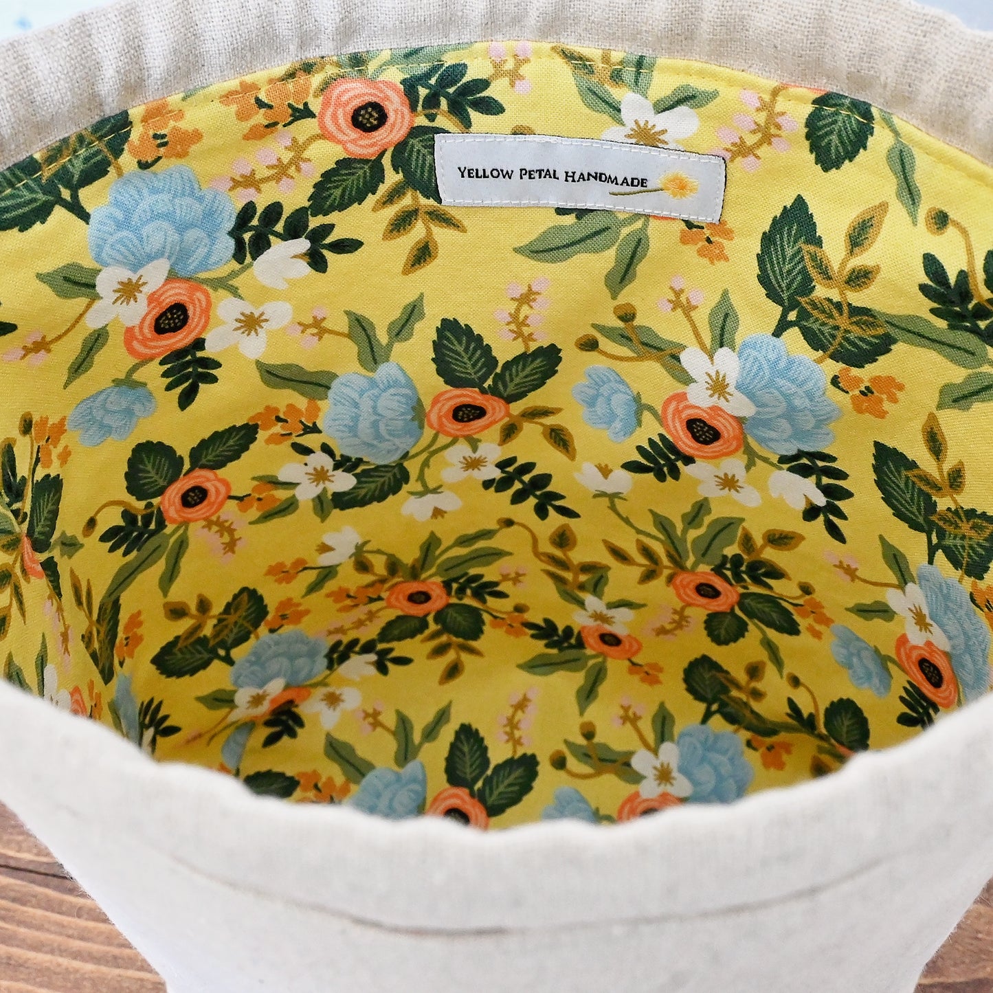 Sunshine Blossom Drawstring Bag