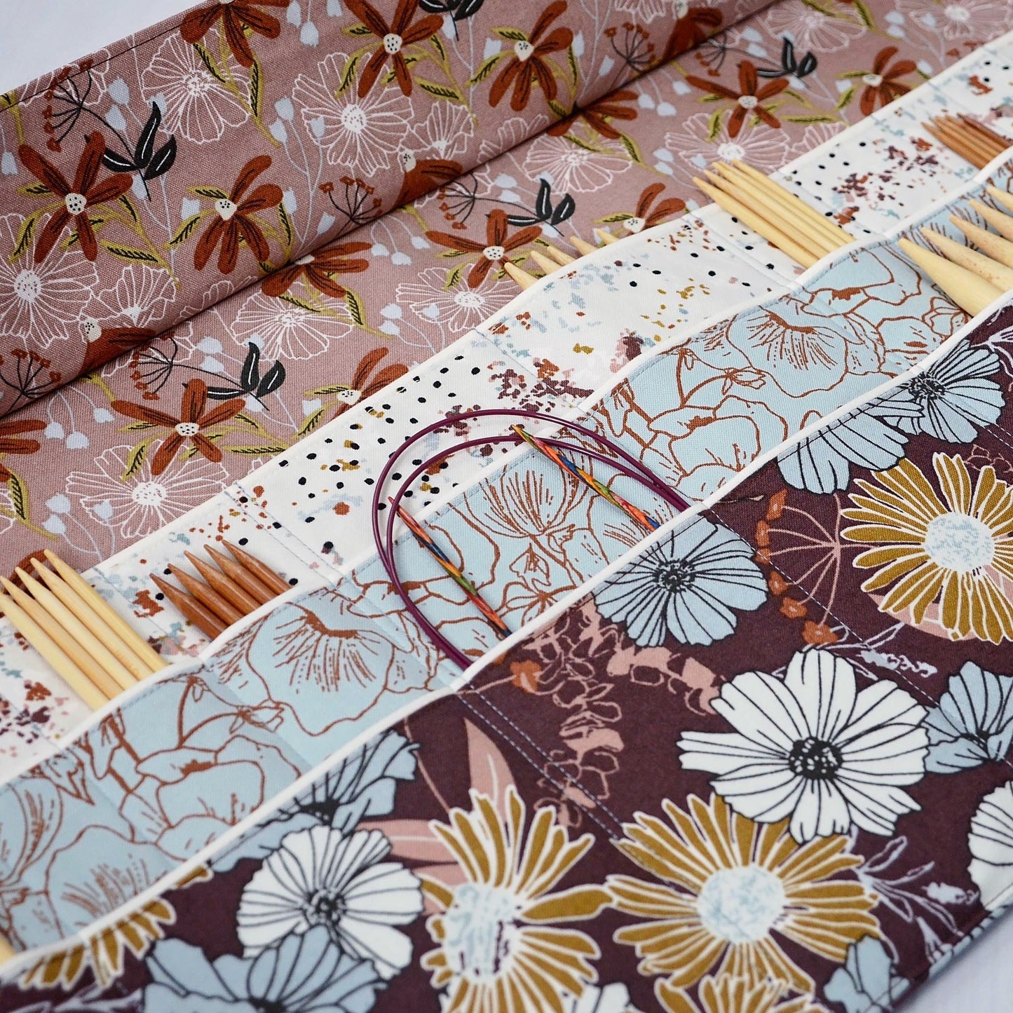 Trifold wrap for DPNs and Circular Needles